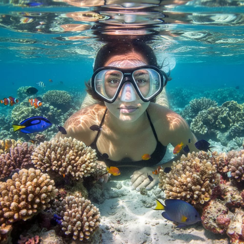 Máscara de Buceo Adult INTEX Reef Rider 14 Años+