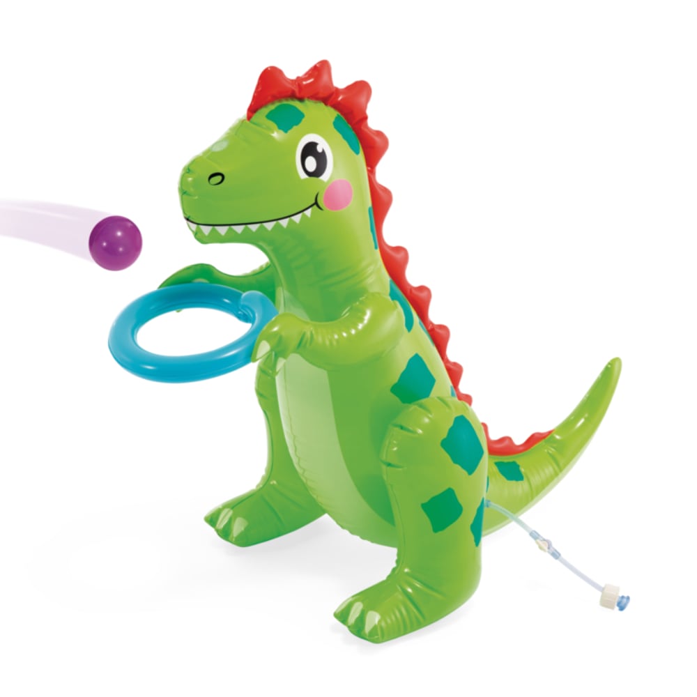 Piscina Centro de Juegos Acuático Inflable INTEX Dino Park con Tobogán