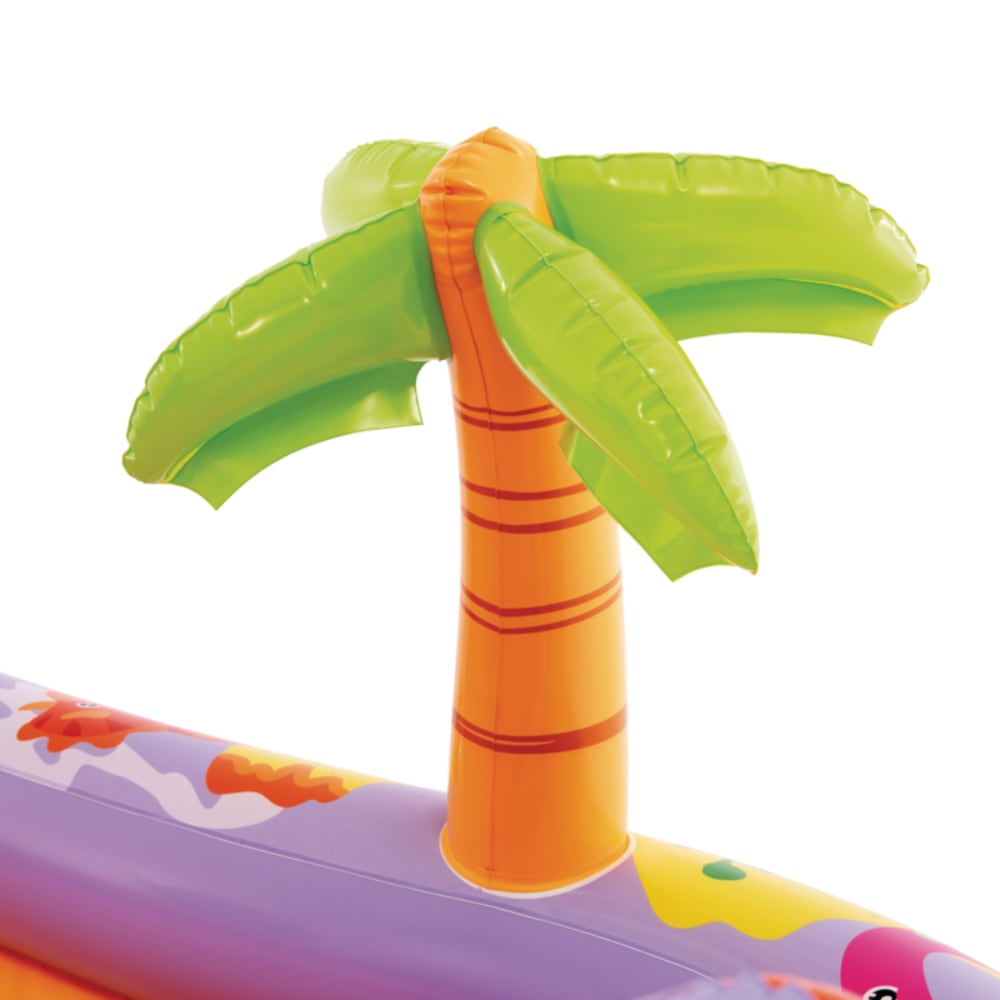 Piscina Centro de Juegos Acuático Inflable INTEX Dino Park con Tobogán