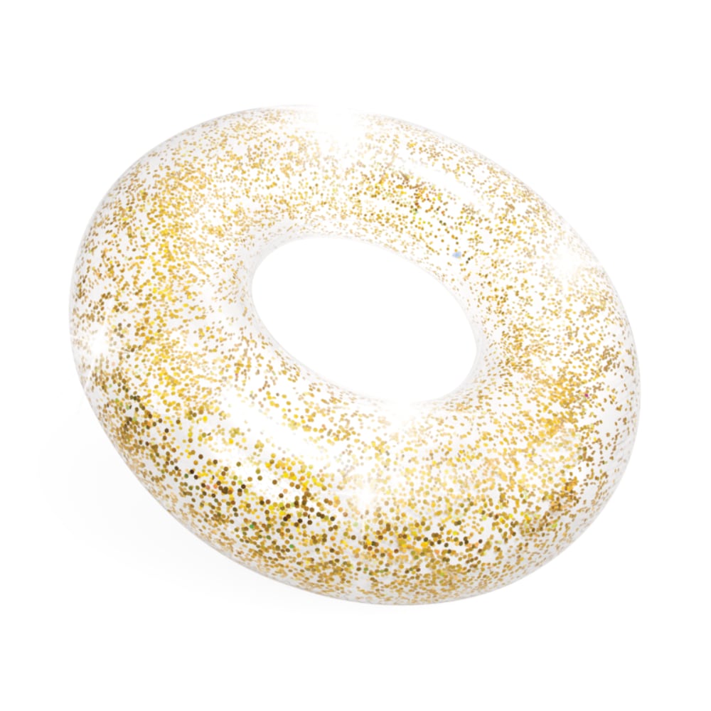 Flotador Anillo Transparente Glitter INTEX