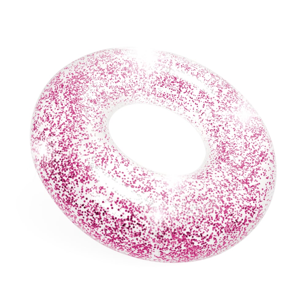 Flotador Anillo Transparente Glitter INTEX