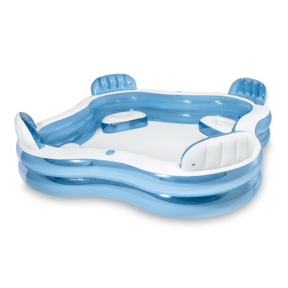 Piscina Familiar INTEX Swim Cente con Asientos 229 x 229 x 66 cm, 990 L