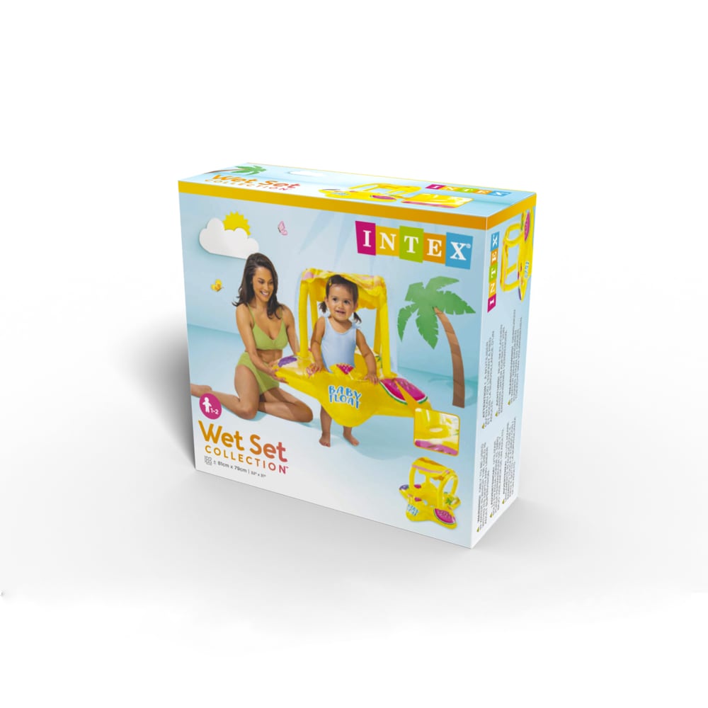 Flotador Inflable INTEX con Asiento para Bebés, 1-2 Años