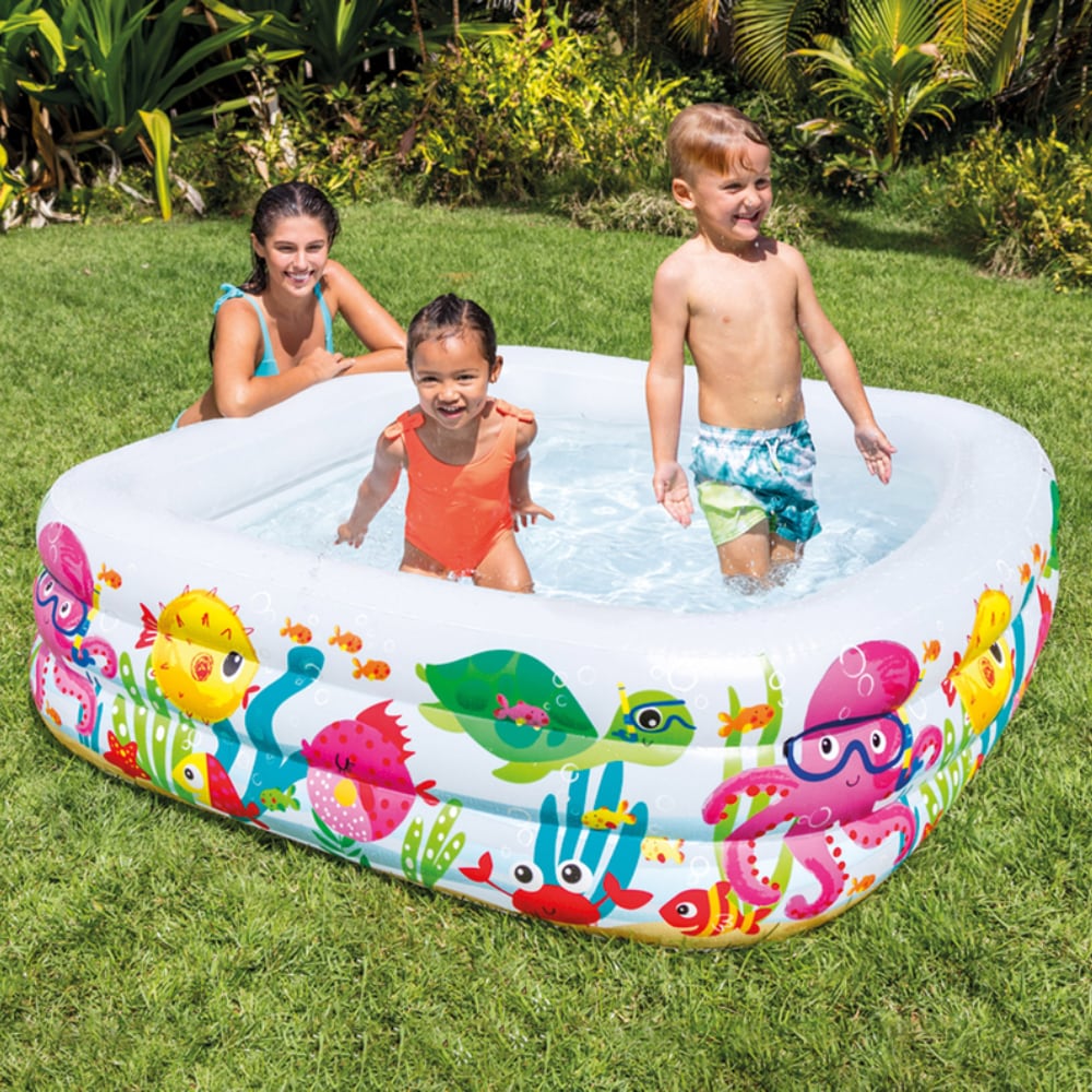 Piscina Inflable INTEX Sea Aquarium 159 x 159 x 50 cm, 340L
