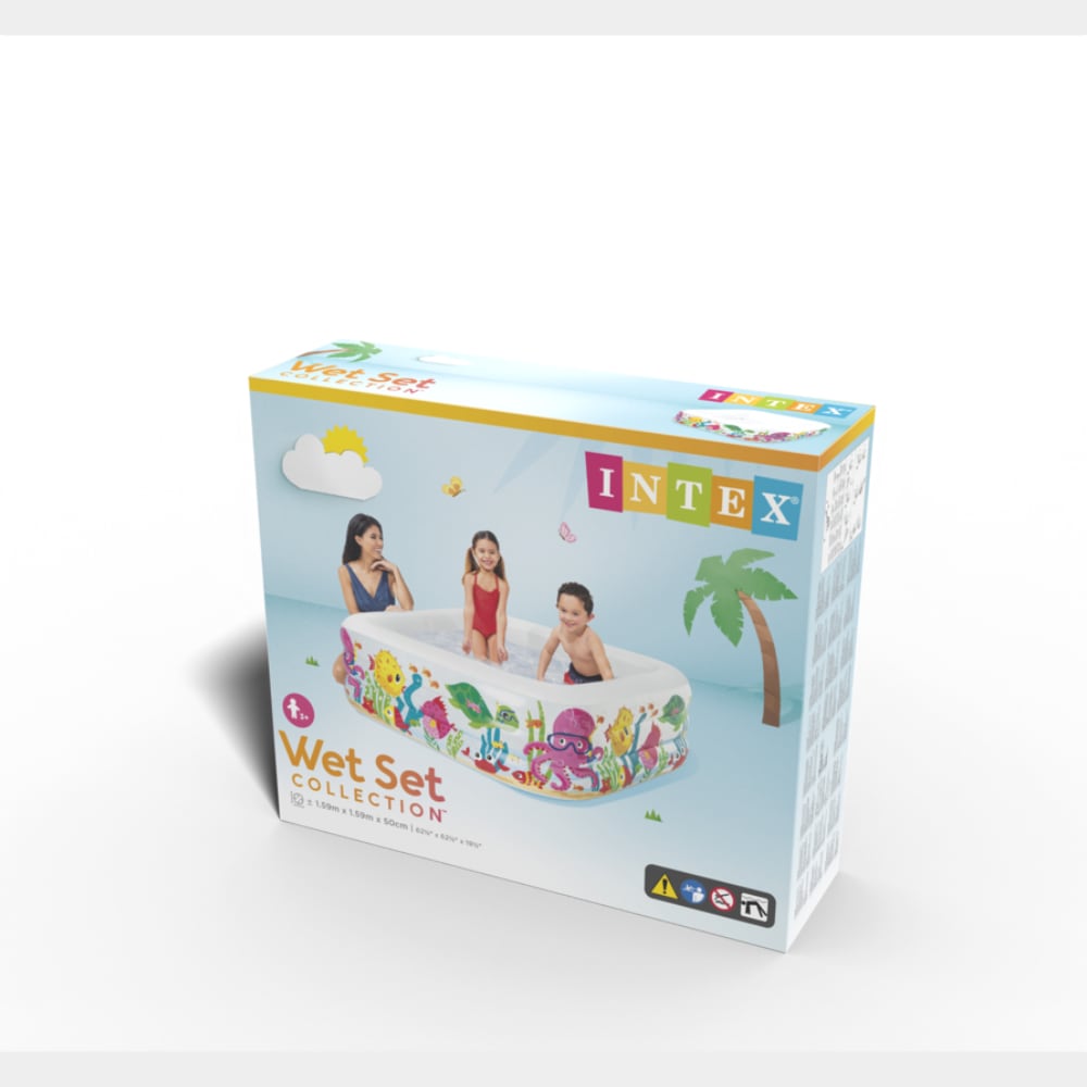 Piscina Inflable INTEX Sea Aquarium 159 x 159 x 50 cm, 340L