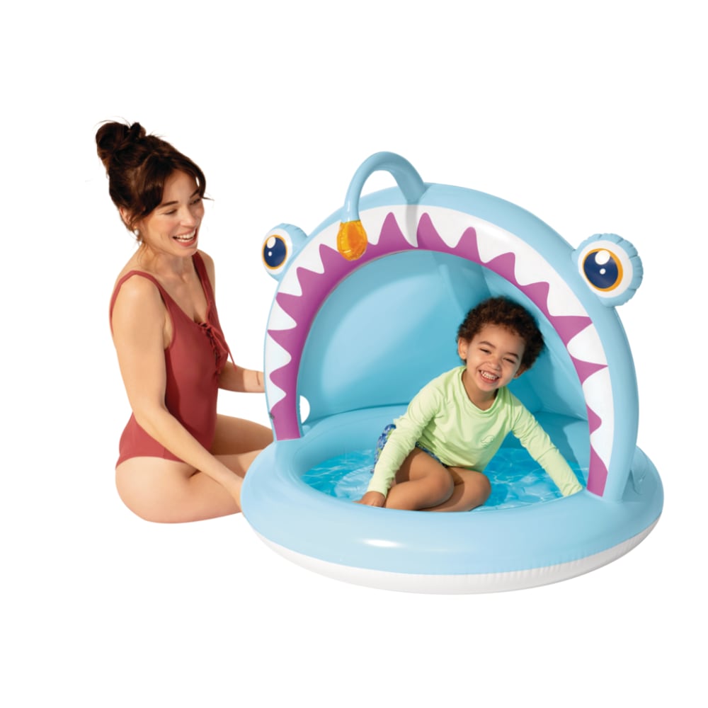 Piscina Infantil INTEX con Parasol Angler Fish Baby Pool 1 - 3 Años