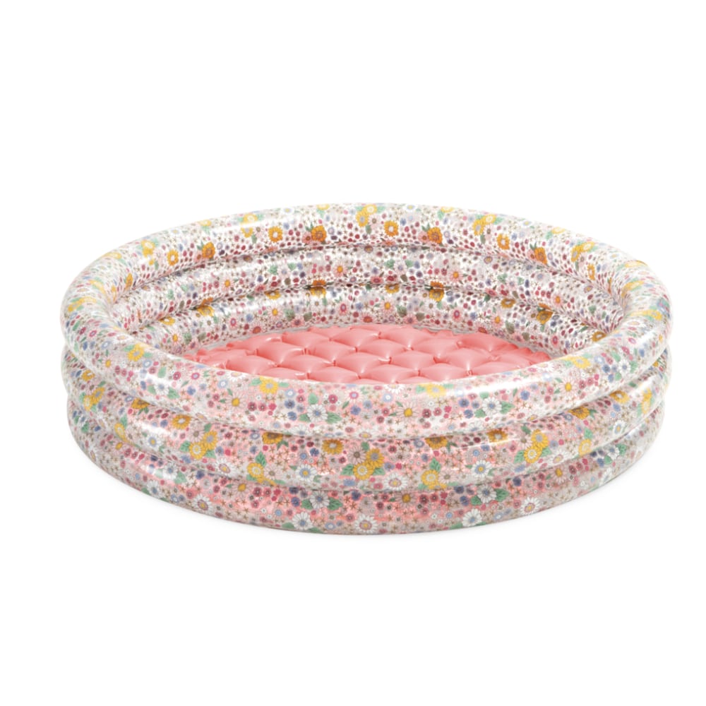 Piscina Inflable para Bebés INTEX con Suelo Acolchado Sweet Blossom, 86 x 25 cm, 56L