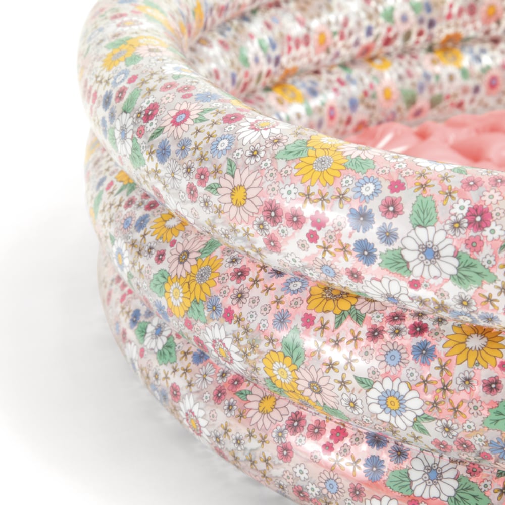 Piscina Inflable para Bebés INTEX con Suelo Acolchado Sweet Blossom, 86 x 25 cm, 56L