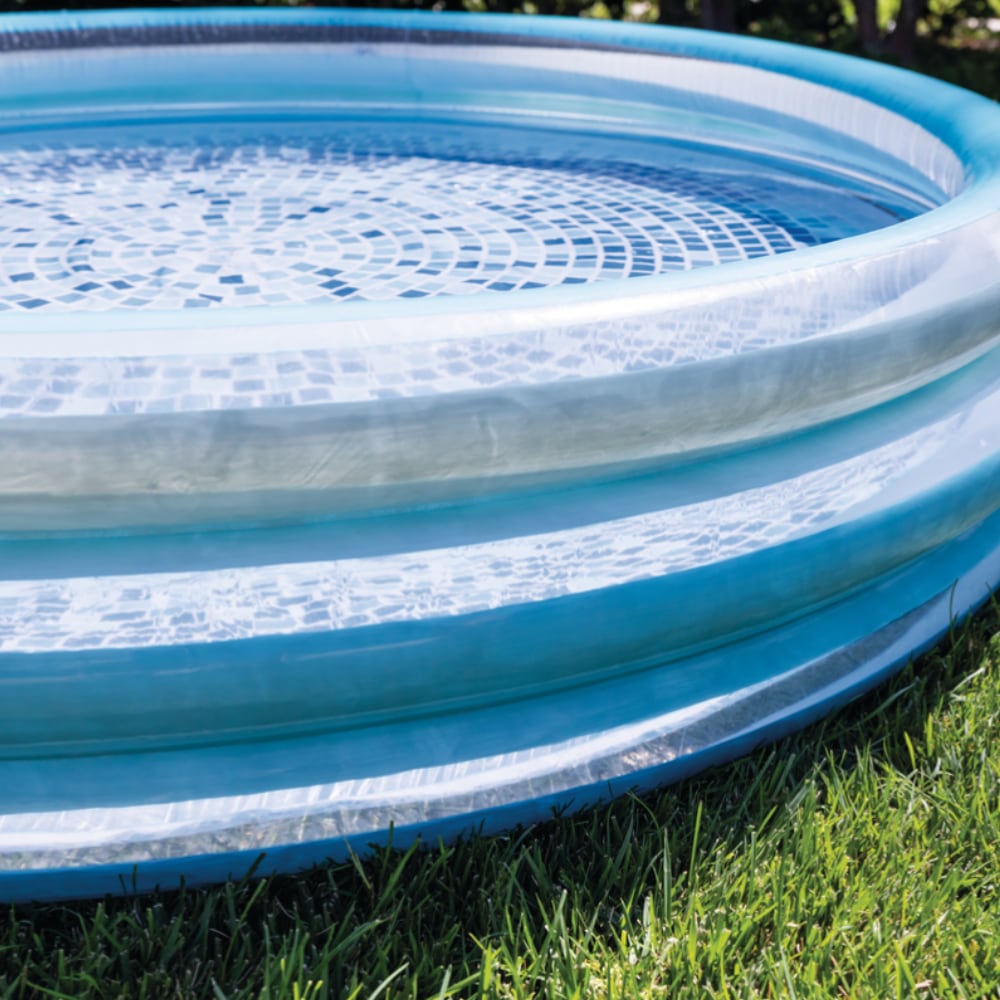 Piscina Infantil Inflable INTEX Blue Biss con Suelo Estampado 147 x 33 cm, 330L