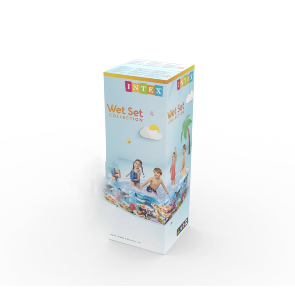 Piscina Semi Rígida INTEX Deep Blue Sea Snapset 244 x 46 cm, 2.040L