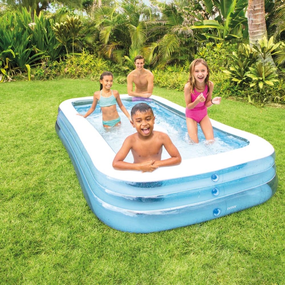 Piscina Inflable Rectangular Familiar INTEX Swim Center, 305 x 183 x 56 cm, 1.020L