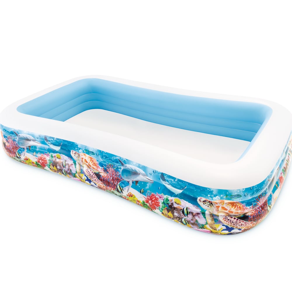 Piscina Inflable INTEX Infantil Tropical Rectangular 305 x 183 x 56 cm, 1.020L