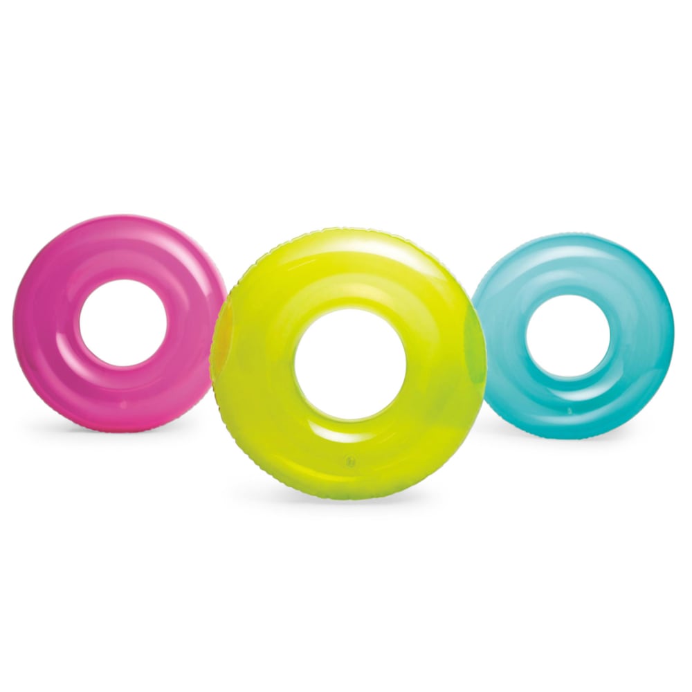 Flotador Anillo Inflable INTEX Transparente 76 cm