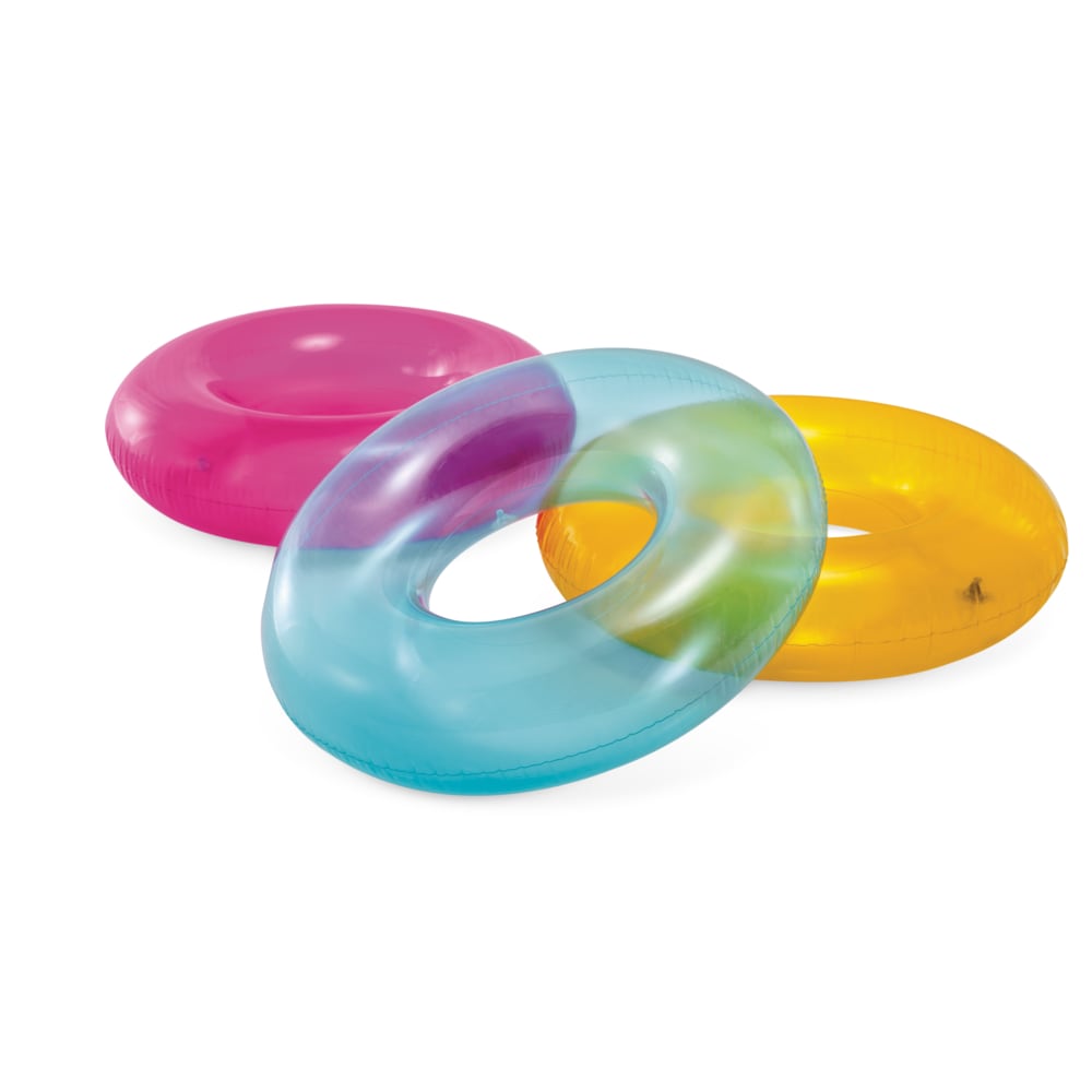 Flotador Anillo Inflable INTEX Transparente 76 cm
