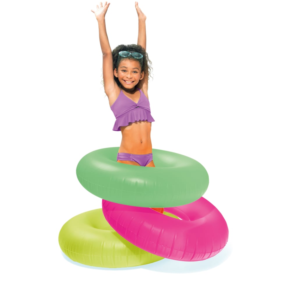 Flotador Anillo Inflable INTEX Neón 91 cm