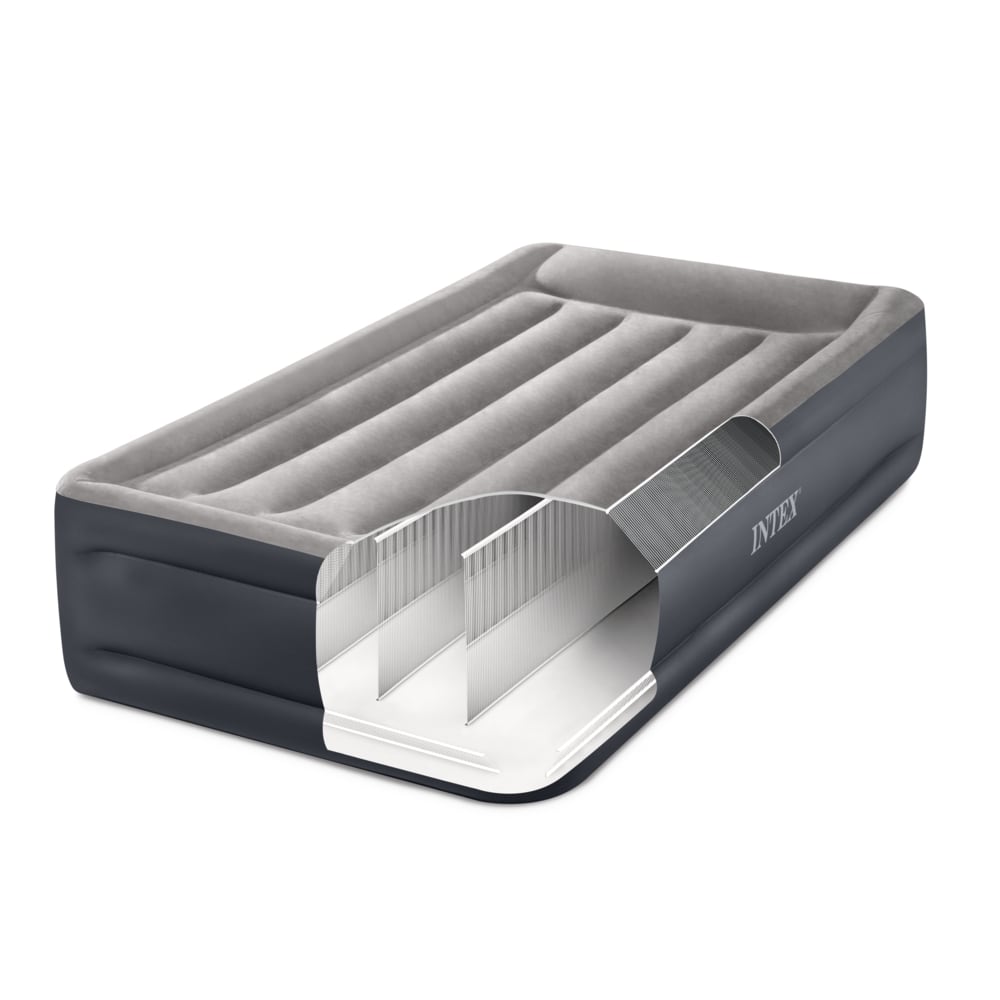 Colchón Inflable Eléctrico INTEX 1.5 Plaza Deluxe Pillow Rest Raised