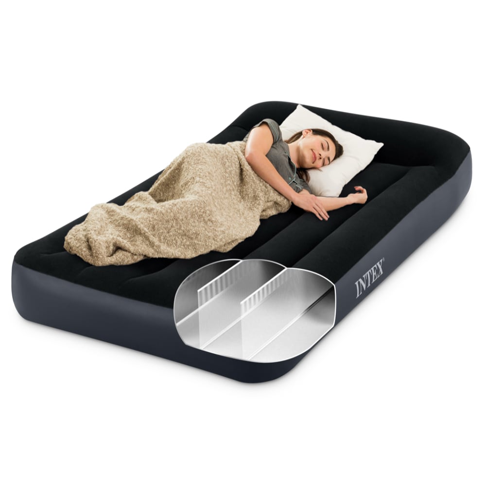 Colchón Inflable Eléctrico INTEX 1.5 Plazas Pillow Rest Classic 99x191x25