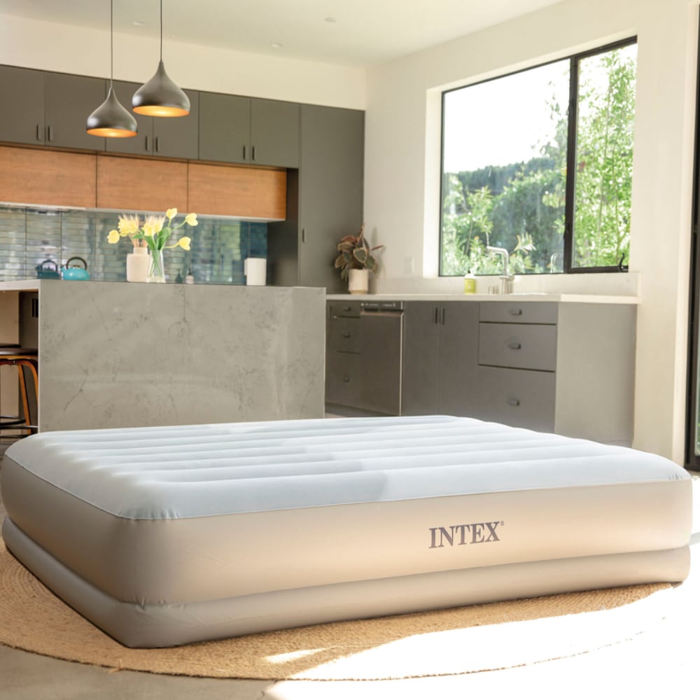 Colchón Inflable Eléctrico USB INTEX 2 Plazas Mid-Rise Comfort