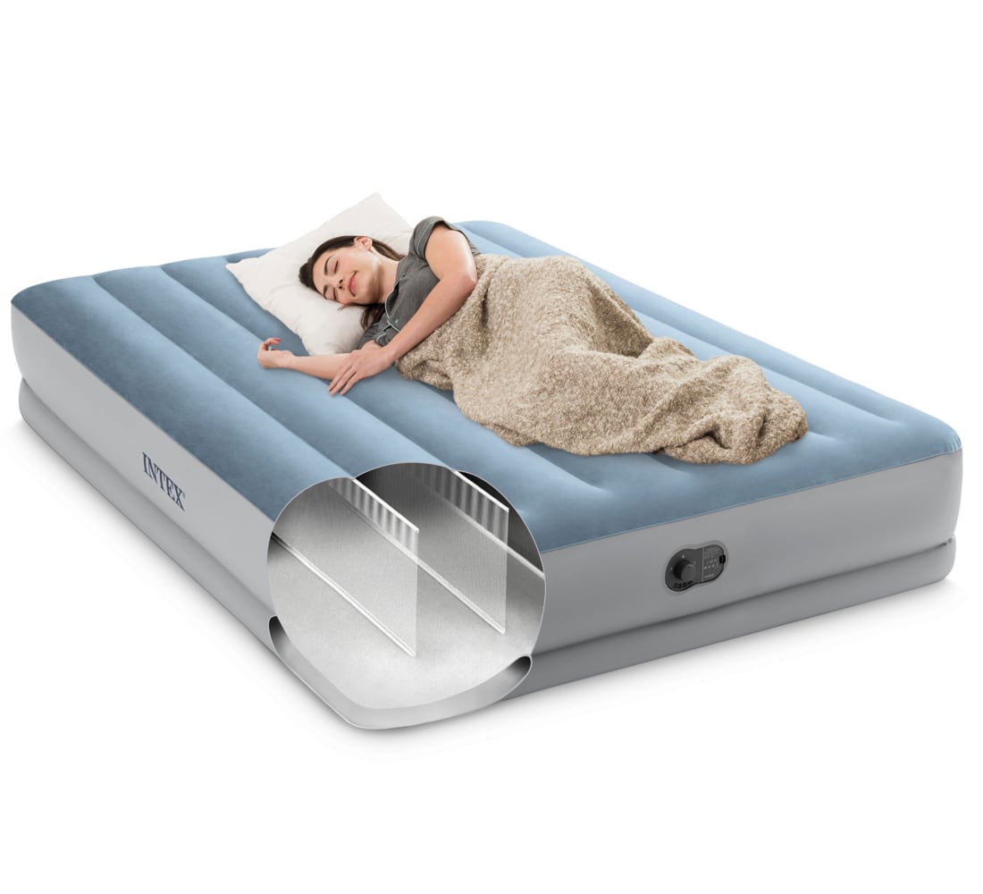 Colchón Inflable Eléctrico USB INTEX 2 Plazas Mid-Rise Comfort