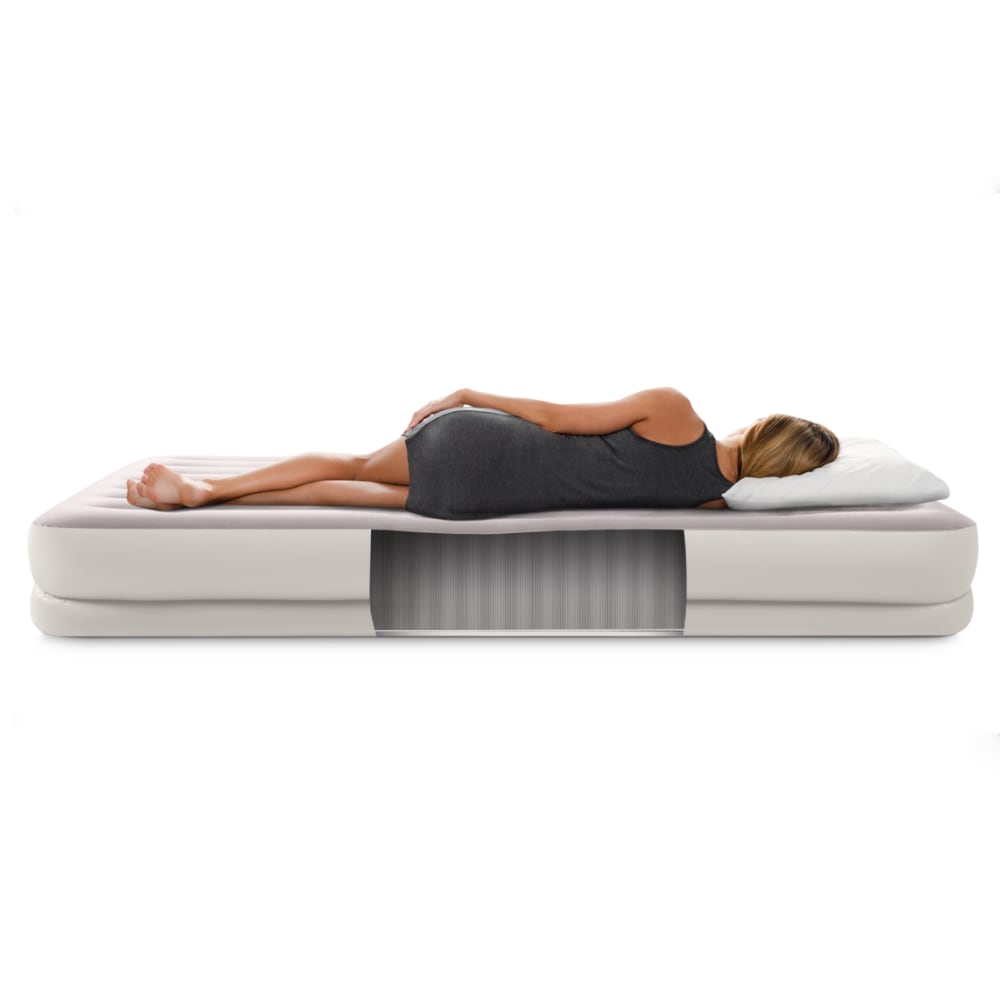 Colchón Inflable INTEX 1.5 Plazas Prestige Mid-Rise con Inflador USB