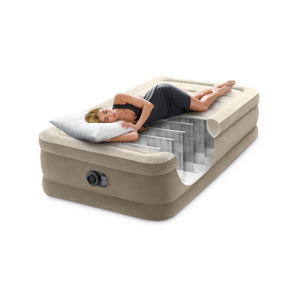 Colchón Inflable Eléctrico INTEX 1 Plaza Dura-Beam Deluxe 99x191x46 cm