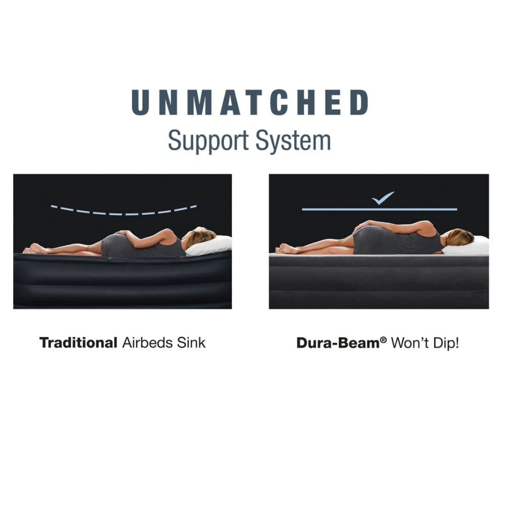 Colchón Inflable Eléctrico INTEX 1 Plaza Dura-Beam Deluxe 99x191x46 cm