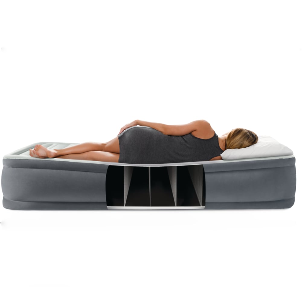 Colchón Inflable Eléctrico INTEX 1.5 Plaza Deluxe Pillow Rest Raised