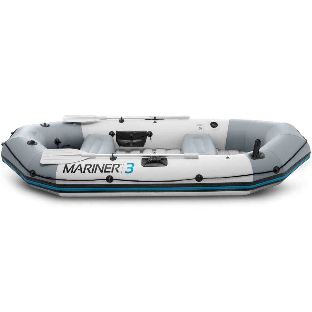 Bote Inflable INTEX Mariner para 3 Personas con Remos de Aluminio 137cm, 297x127x46cm