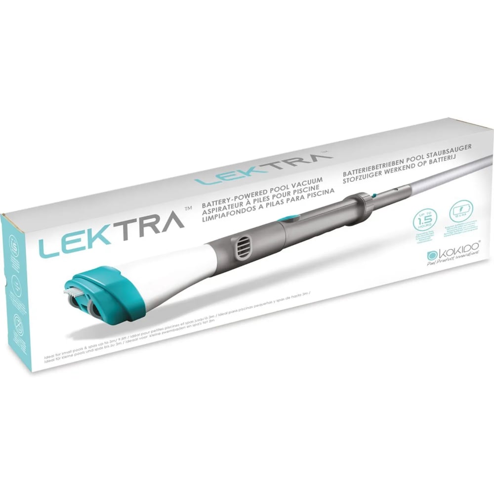 Aspiradora y Limpiafondos para Piscinas Pequeñas Jacuzzis y Hot Tubs KOKIDO Lektra