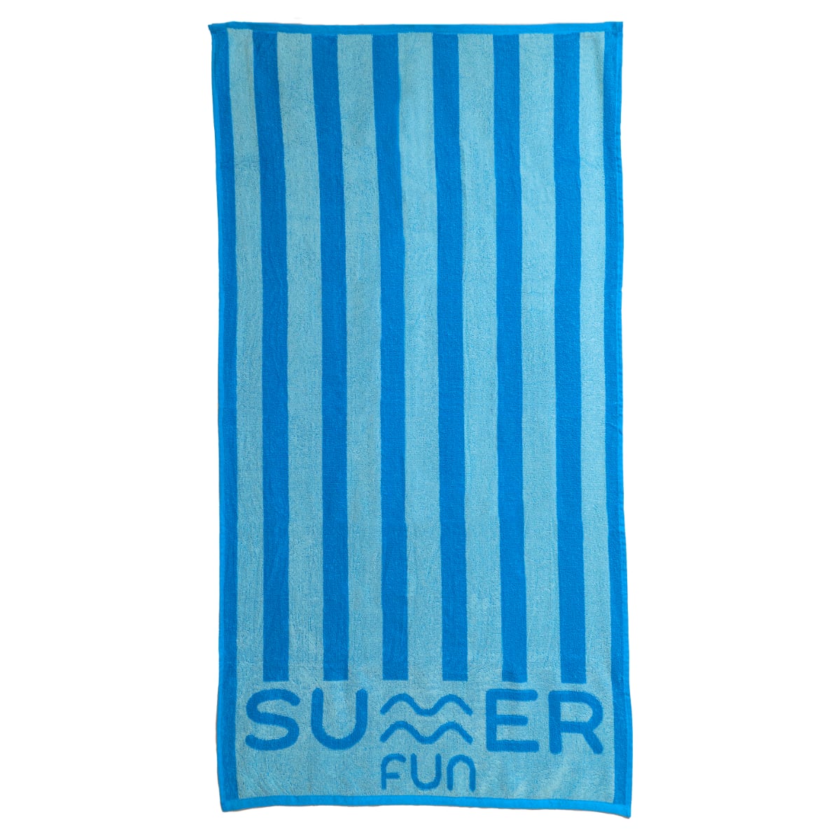 Toalla de Playa Stripes SUMMER FUN 90x180 cm Celeste