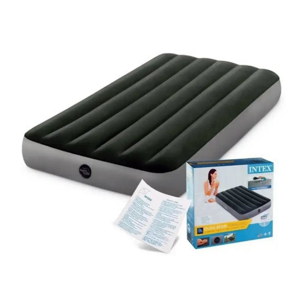 Colchón Inflable INTEX 1,5 Plazas Dura-Beam Prestige Downy 99x191x25cm.