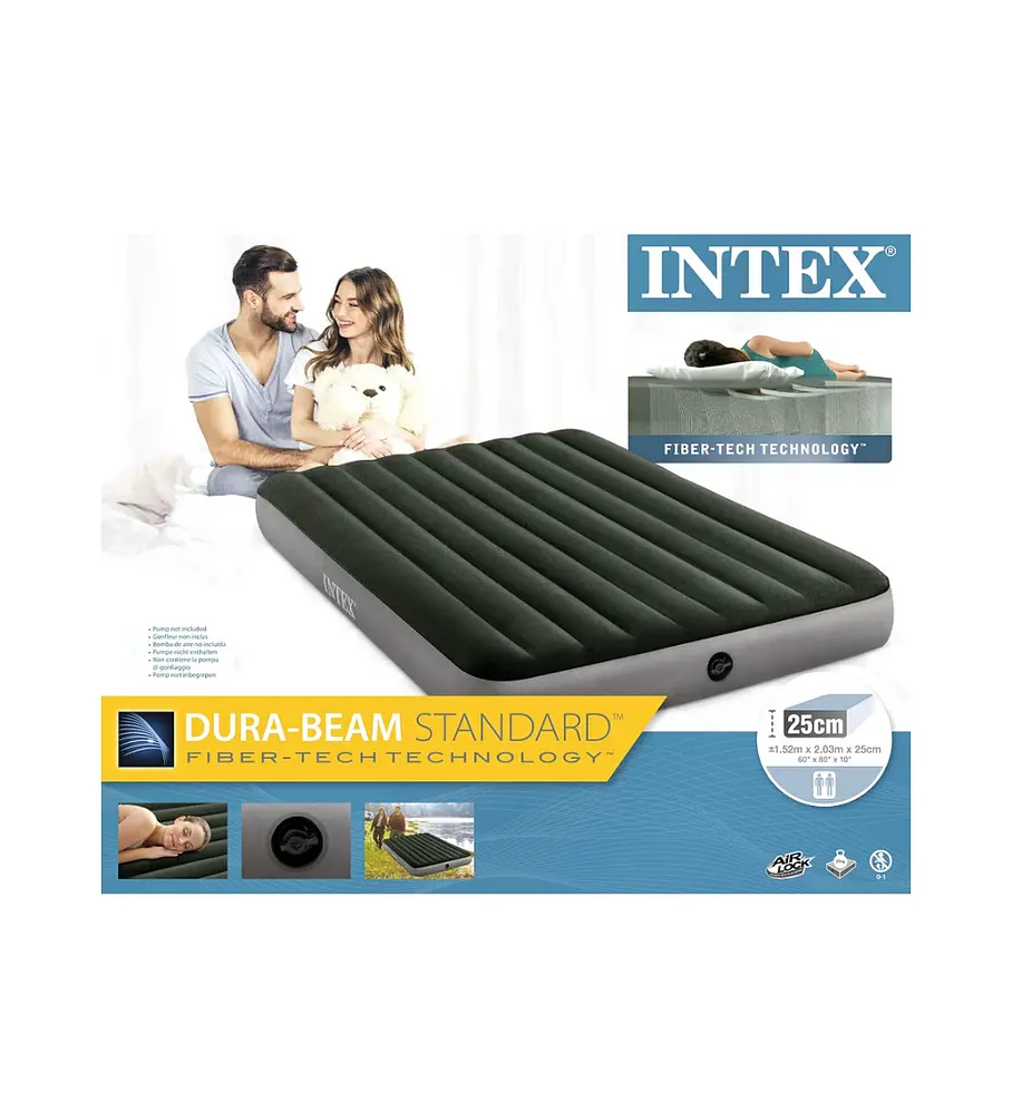 Colchón Inflable INTEX 2 Plazas Dura-Beam Prestige Downy