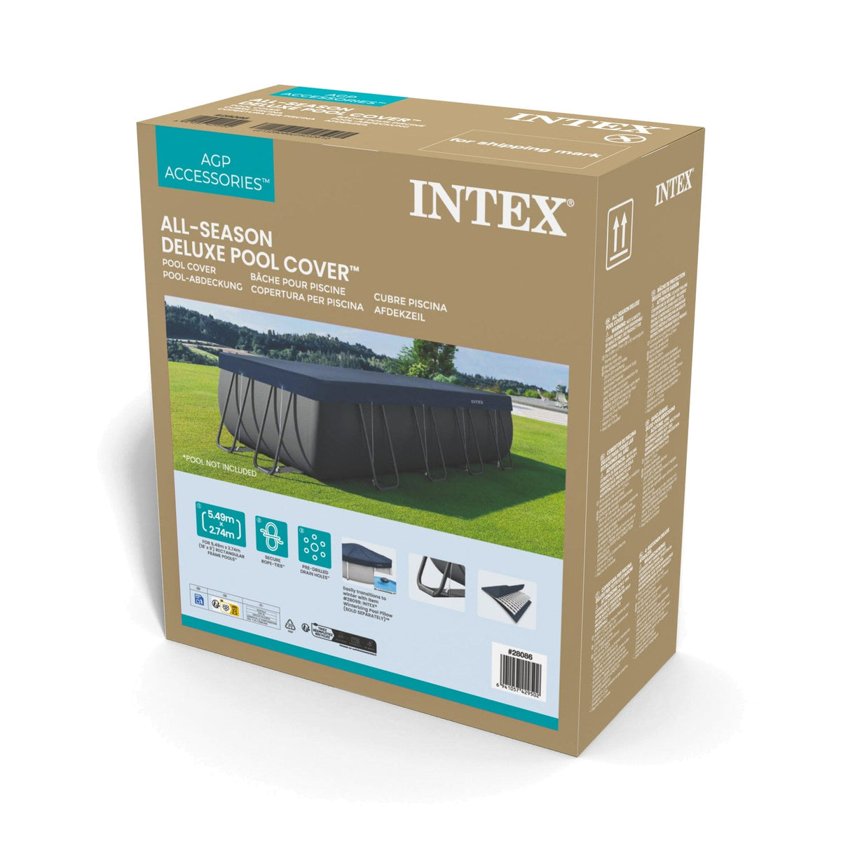 Cobertor All-Season INTEX para Piscina Rectangular 549 x 274 cm - caja