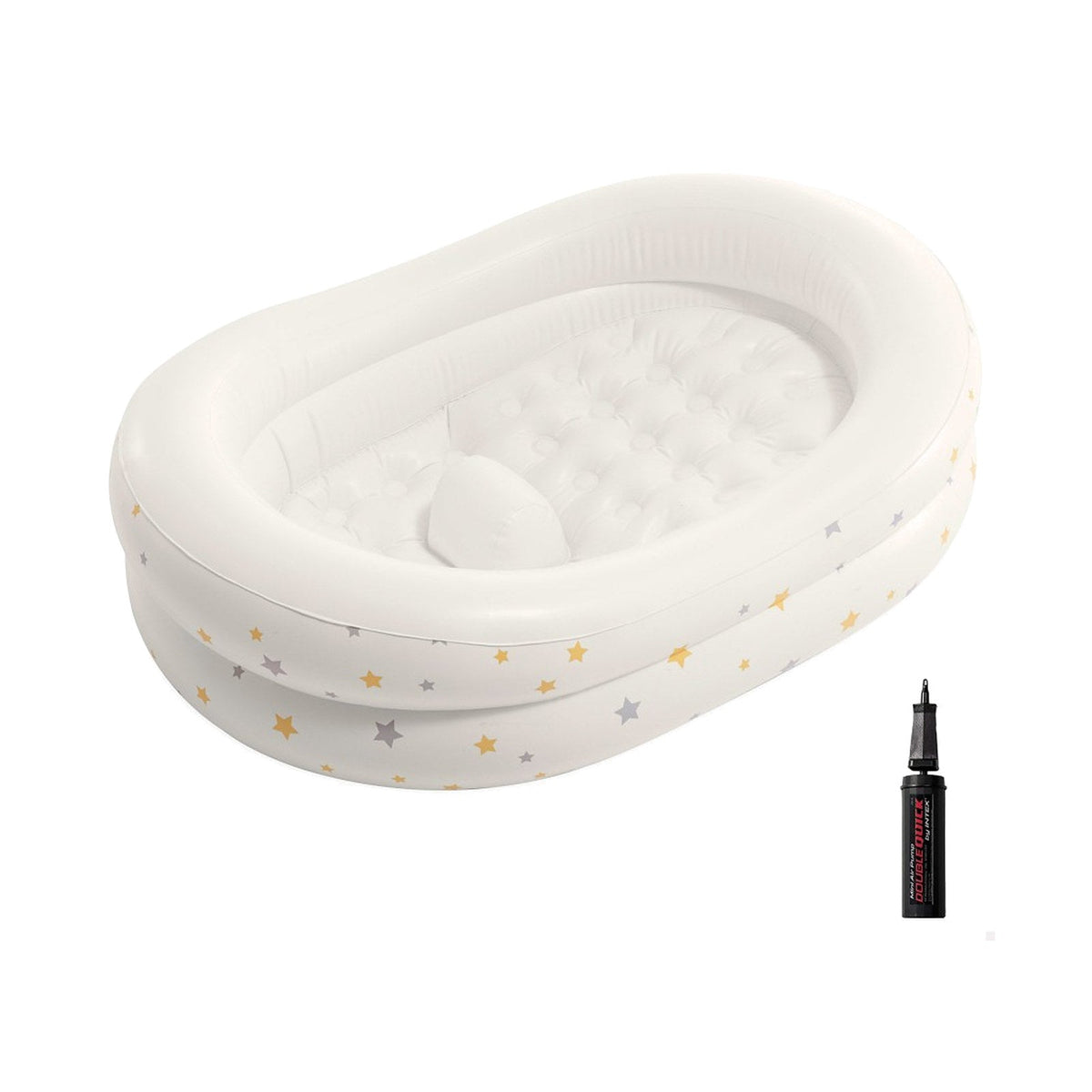 Bañera Inflable INTEX para Bebé Starry 66 x 89 x 25 cm con Inflador