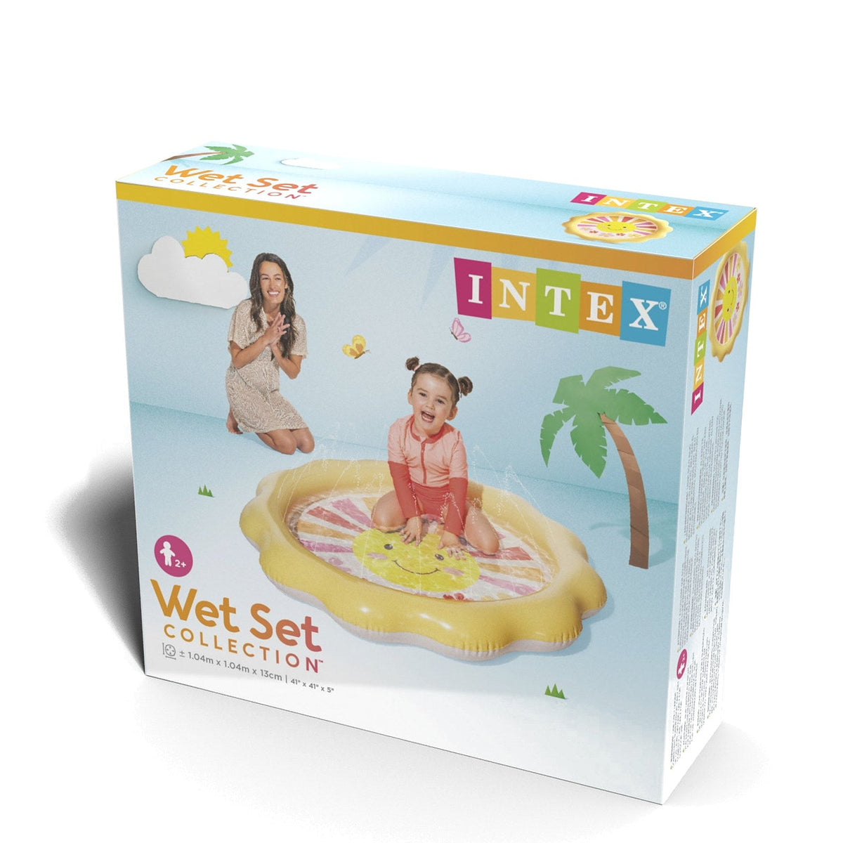 Piscina Inflable Infantil INTEX Sunny Rays con Rociador 104 cm - caja 8