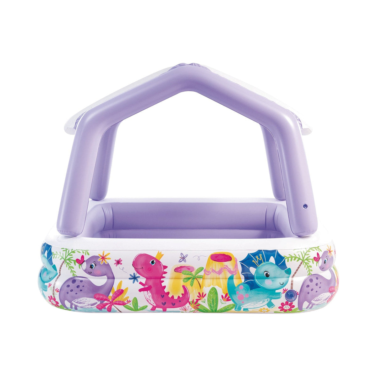 Piscina Inflable Infantil INTEX Sun Shade con Toldo 157 x 157 x 122 cm