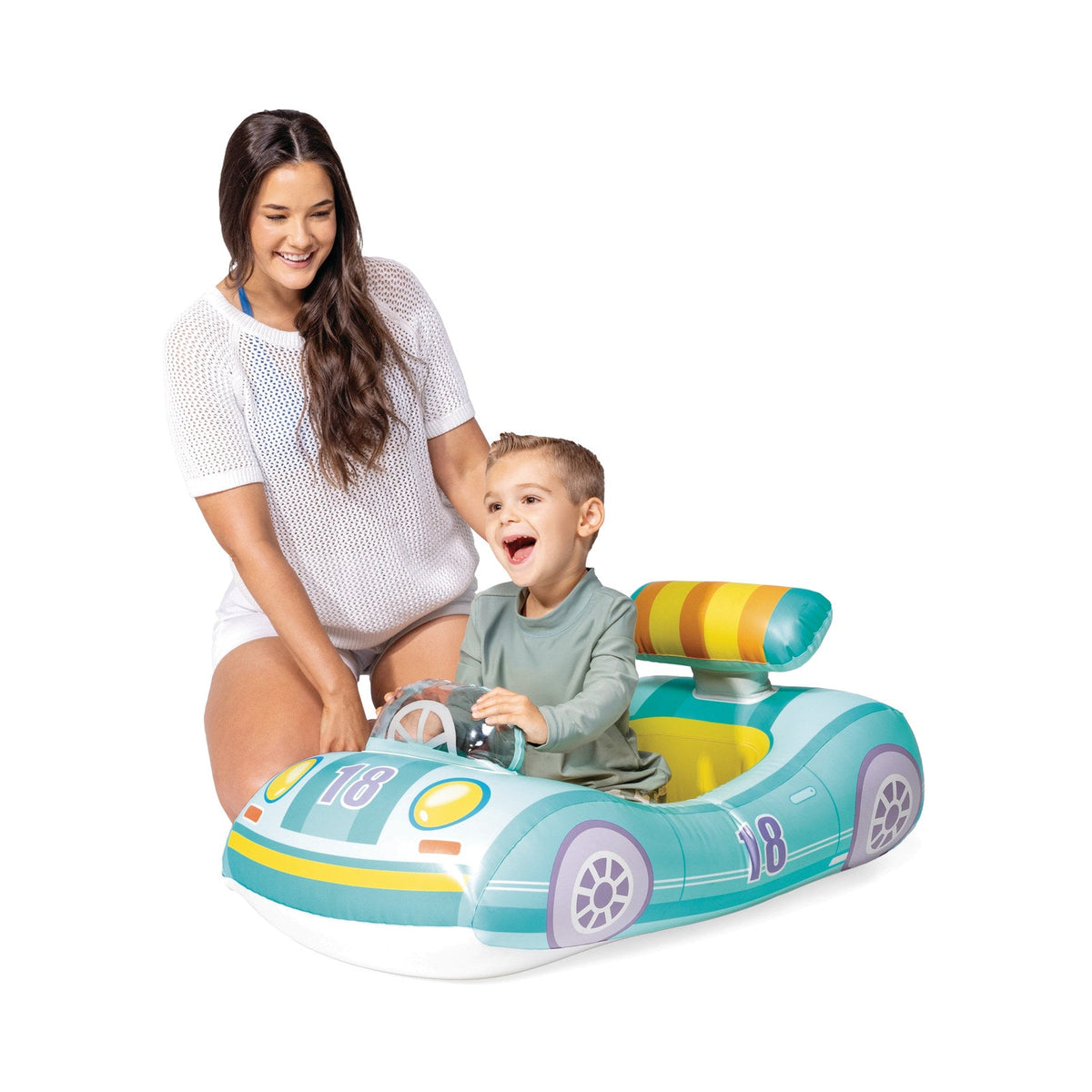Mini Bote Inflable para Niños INTEX - en uso 4