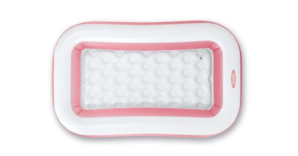 Piscina Inflable Rectangular INTEX, 166 x 100 x 25 cm, 90L Rosado