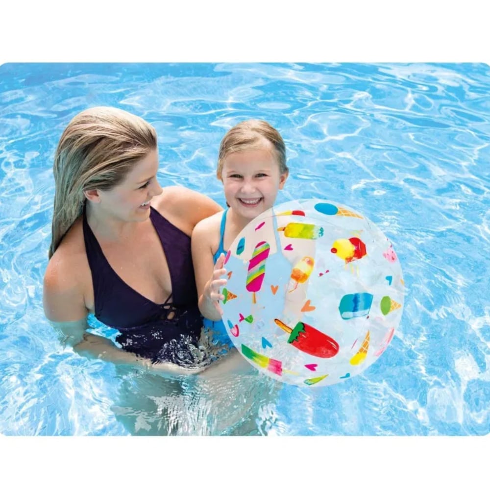 Pelota Inflable de Playa INTEX Lively Print 51 cm Surtida