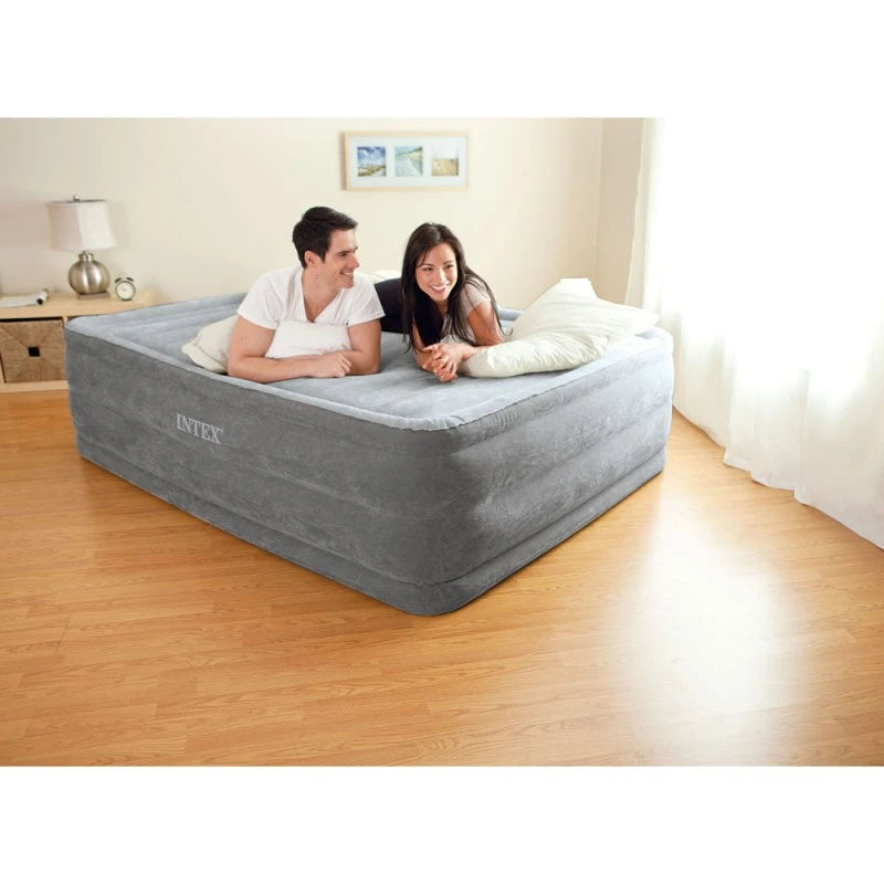 Colchón Inflable Queen INTEX 2 Plazas Dura-Beam Deluxe