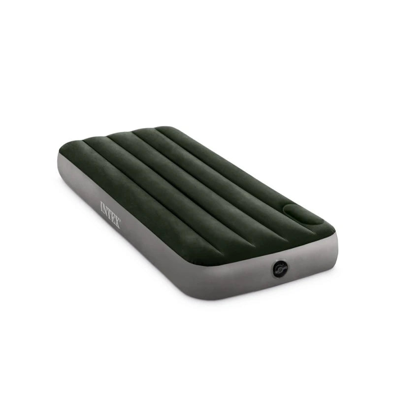 Colchón Inflable Twin 1 Plaza INTEX Downy Fiber-Tech con Inflador de Pie