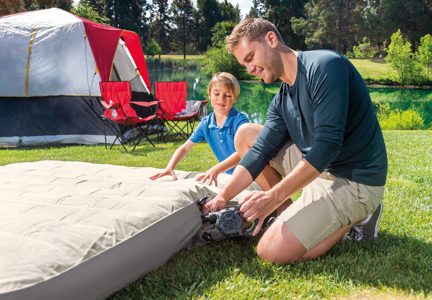 Inflador Eléctrico Portátil INTEX Quick-Fill 220-240v con Adaptadores