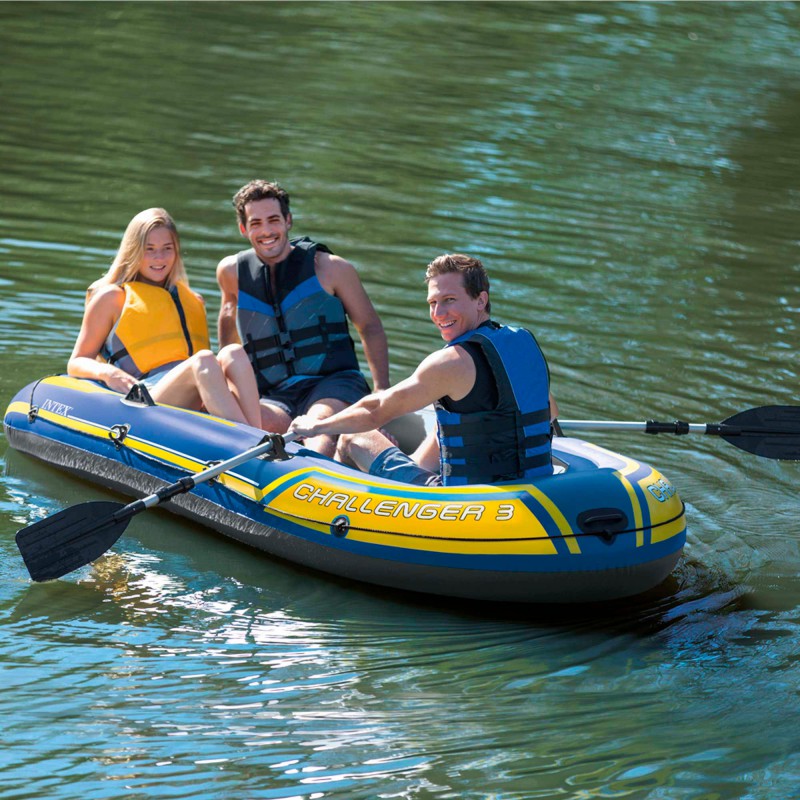 Bote Inflable INTEX Challenger 3, 2.95m x 1.37m x 43cm