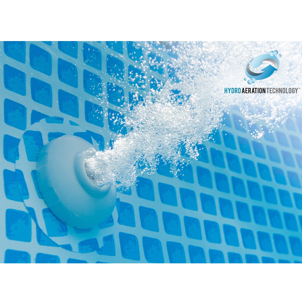 Piscina Estructural Redonda INTEX Prism Frame 427 x 107 cm, 12.706L. Con Bomba, Escalera y Cobertor