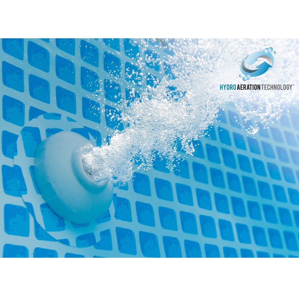 Piscina Estructural Rectangular INTEX Prism Frame, 400 x 200 x 100 cm, 6.836L, con Bomba y Escalera