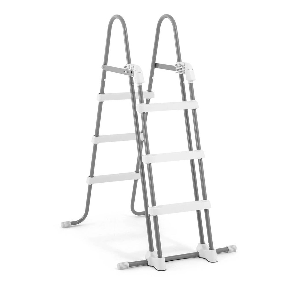 Piscina Estructural Prism Frame INTEX, 488 x 244 x 107 cm, 10.874L, con Bomba, Escalera, Cobertor y Tapiz