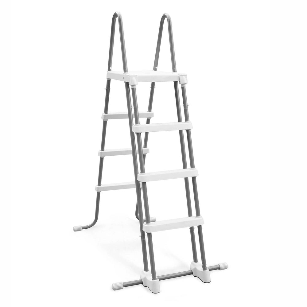 Piscina Estructural Ovalada Prism Frame INTEX, 5.03 x 2.74 x 1.22m, 13.365L, con Bomba, Escalera, Cobertor y Tapiz