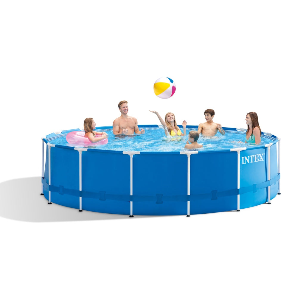 Piscina Estructural Redonda INTEX Metal Frame, 457 X 122 cm, 16.805 Litros