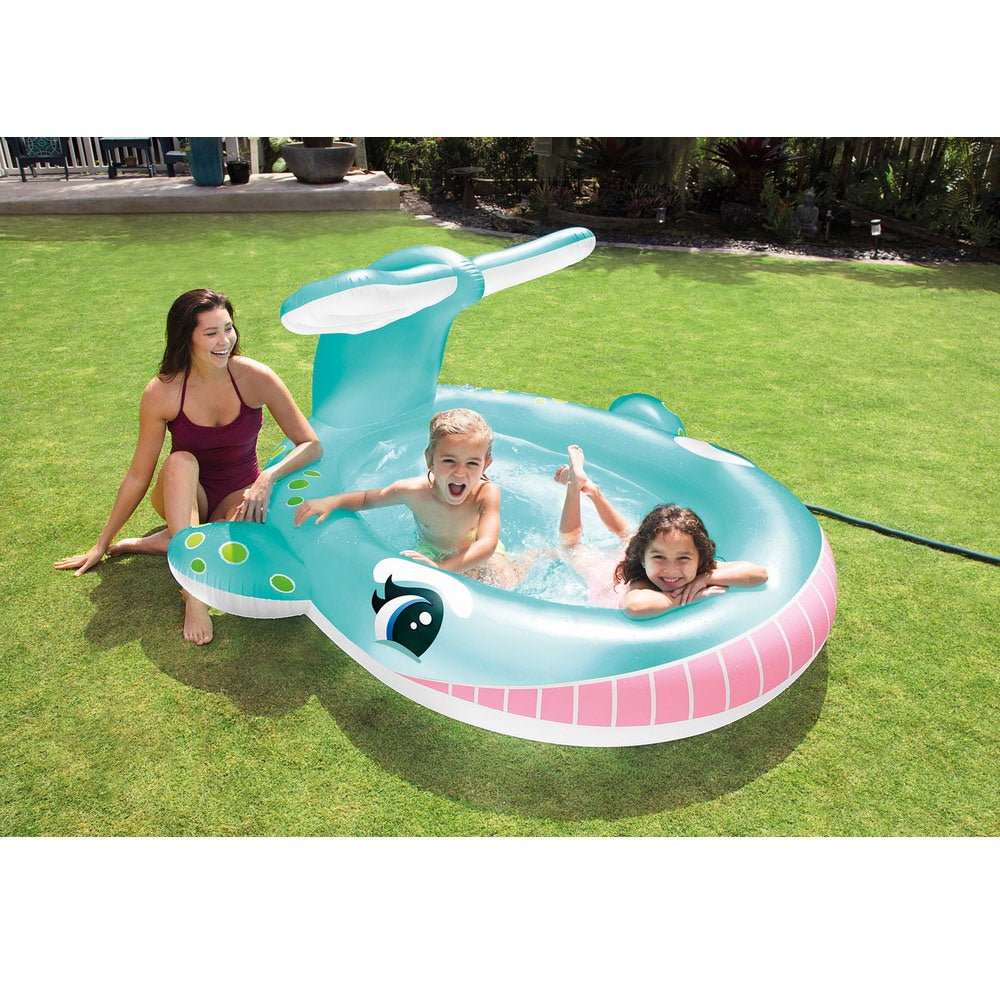Piscina Inflable con Aspersor INTEX Ballena