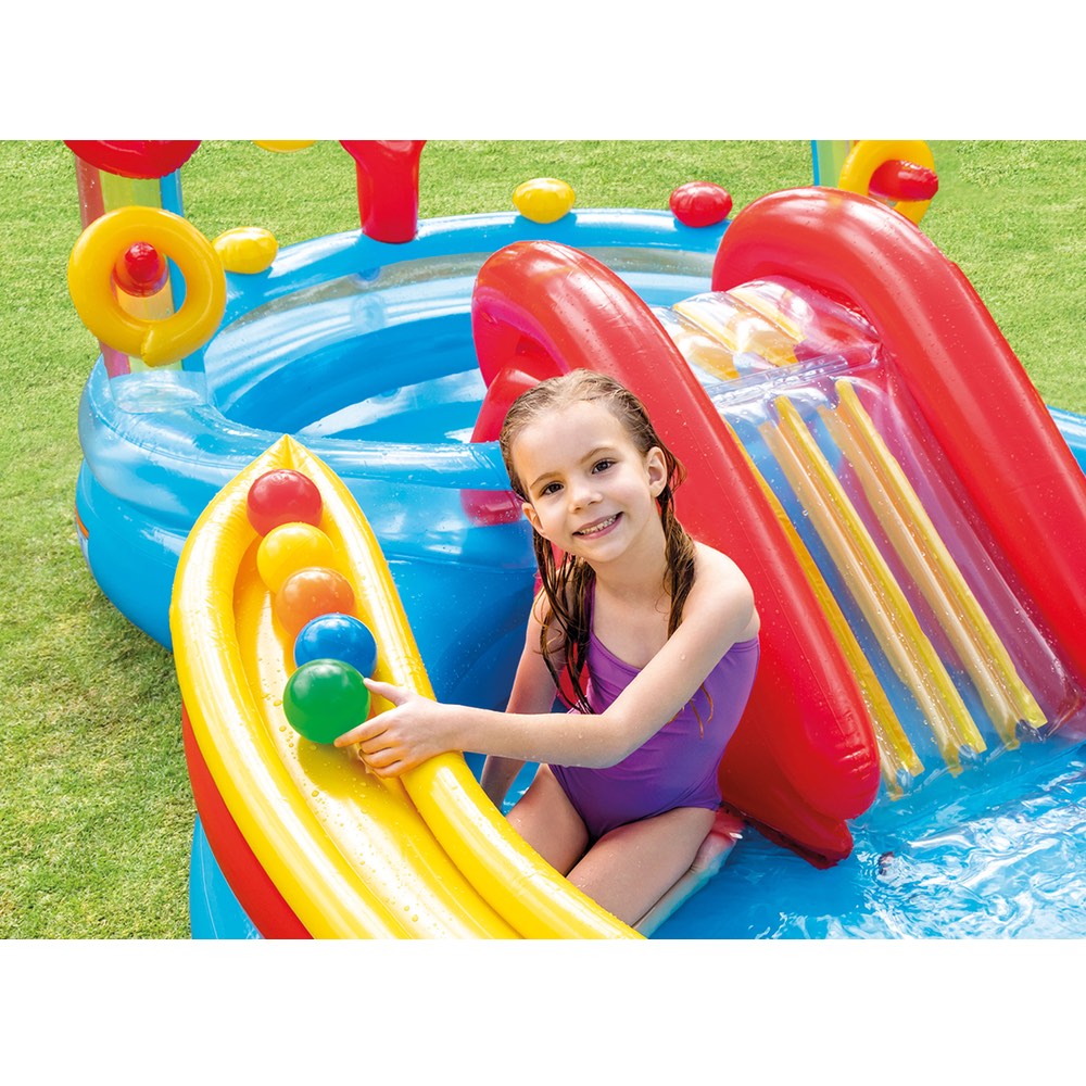 Piscina Centro de Juegos Inflable Arcoíris INTEX